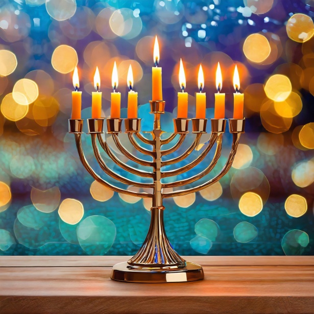 Image: "Hanukkah Menorah Art Print" by Linnaea Mallette, PublicDomainPictures.net (CC0 Public Domain)
Source: https://www.publicdomainpictures.net/en/view-image.php?image=599925