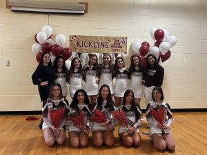 The 2025-26 Kickline team features students from different grade levels and dancing backgrounds. 